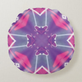 Custom Blue White Cross entworfen Rundkissen Rundes Kissen