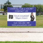 Custom Blue & White Real Estate Agency Banner (Insitu)