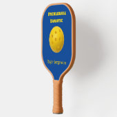 Custom Blue Yellow Pickleball Fanatic Pickleball Schläger (Links)