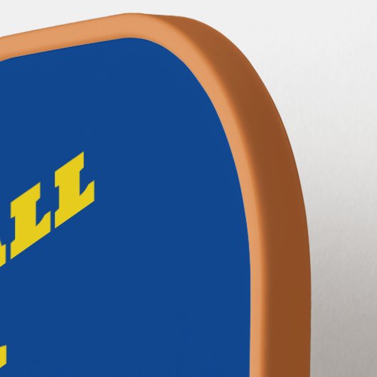 Custom Blue Yellow Pickleball Fanatic Pickleball Schläger (Linke Seite)