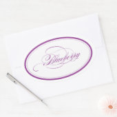 Custom_Blueberry Oval Ovaler Aufkleber (Umschlag)