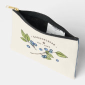 Custom Blueberry Wedding Date  Zubehörtasche (Offen)