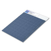 Custom Blueprint Engineering Graph Pad with Logo Notizblock (angewinkelt)