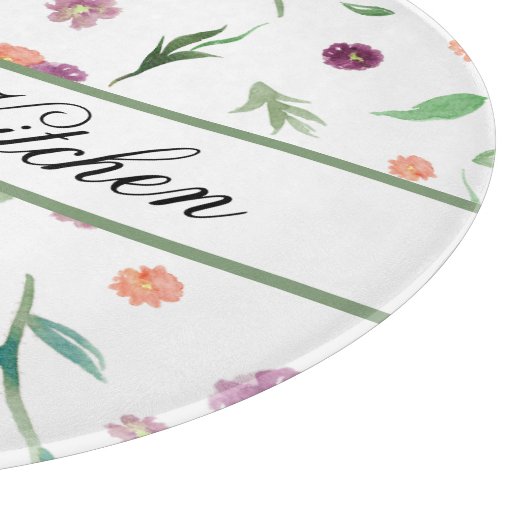 Custom Blume Kitchen Board - Geschenk für die Mama Schneidebrett (Ecke)