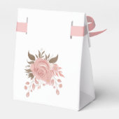 Custom Blush Pink Floral 5. Hochzeitstag Geschenkschachtel (Rückseite)
