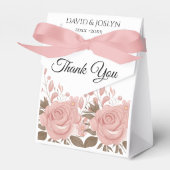 Custom Blush Pink Floral 5. Hochzeitstag Geschenkschachtel (Vorderseite)