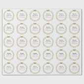 Custom Blushing Romance: Rose & Baby's Breathe Geschenkpapier (Flach)