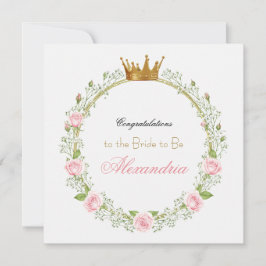 Custom Blushing Romance: Rose & Baby's Breathe Karte