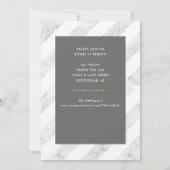 CUSTOM B'nai Mitzvah Nachahmung des goldenen Skrip Einladung (Rückseite)