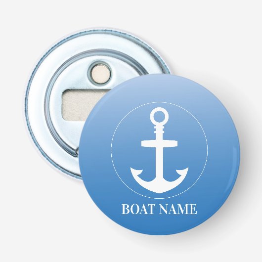 Custom Boat Name Bottle Openers Nautical Bar Gift Flaschenöffner (Vorderseite)