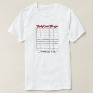 "Custom BodyCam Bingo 1" (weiß 2) T-Shirt