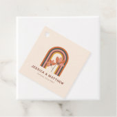 Custom Bohemisch Herbst Terracotta Florenz Hochzei Geschenkanhänger (Beispiel)