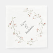 Custom Bohemisch Wedding Napkin Serviette (Vorderseite)