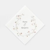 Custom Bohemisch Wedding Napkin Serviette (Ecke)