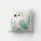 Custom Boho Baby Eagle Pillow Pastel Green Kissen (Vorderseite)