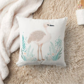 Custom Boho Baby Ostrich Pillow Pastel Green Kissen (Decke)