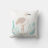 Custom Boho Baby Ostrich Pillow Pastel Green Kissen (Vorderseite)