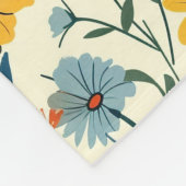 Custom Boho botanischer Blumengarten Fleece Blanke (Ecke)