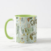 Custom Boho Chic Nature Tasse - Personalisierter N (Links)