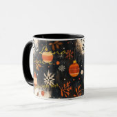 Custom Boho Chic Weihnachtsfeier - Personalisierte Tasse (Vorderseite Links)
