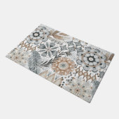 Custom Boho Fall Fußmatte (Schrägansicht)