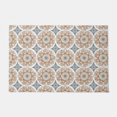 Custom Boho Fall Gometrische Floral Fußmatte (Vorderseite)