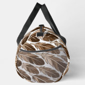 Custom Boho Feather Monogram Large Duffel Bag Duffle Bag (Rechts)