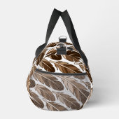 Custom Boho Feather Monogram Small Duffel Bag Duffle Bag (Rechts)