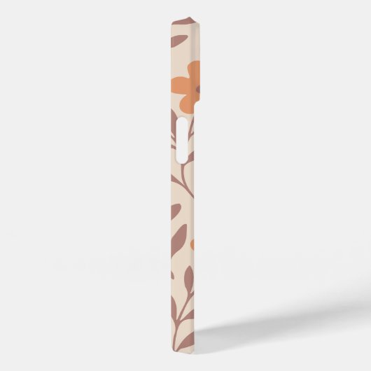 Custom Boho Floral Delicate Peach Creme Niedlicher Case-Mate iPhone Hülle (Rückseite / Rechts)