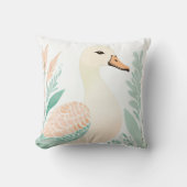 Custom Boho Goose Pillow Pastell Green Kissen (Vorderseite)