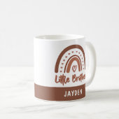 Custom Boho Little Brother Rainbow Matching Kaffeetasse (VorderseiteRechts)