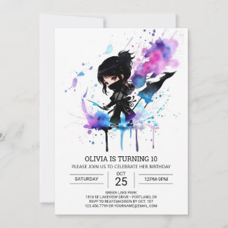 Custom Boho Little Ninja Geburtstag Einladung