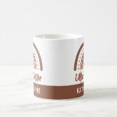Custom Boho Little Sister Rainbow Matching Kaffeetasse (Mittel)