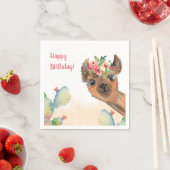 Custom Boho Llama Serviette (Beispiel)