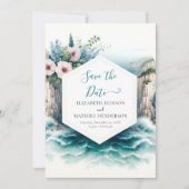 Custom Boho Nautical Wedding Save The Date (Vorderseite)