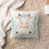 Custom Boho Niedlich Calf Kissen Pastell Green (Decke)