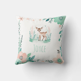 Custom Boho Niedlich Fawn Pillow Pastell Green Kissen