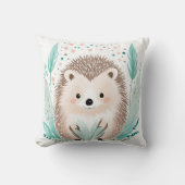 Custom Boho Niedlich Igel Kissen Pastell Green (Vorderseite)