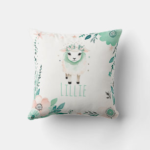 Custom Boho Niedlich Sheep Pillow Pastell Green Kissen