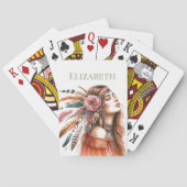 Custom Boho Personalisiert Spielkarten (Rückseite)