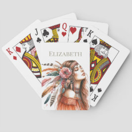 Custom Boho Personalisiert Spielkarten