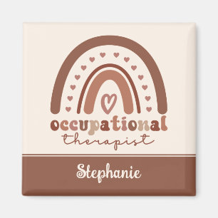 Custom Boho Rainbow OT Berufs-Therapeut Magnet