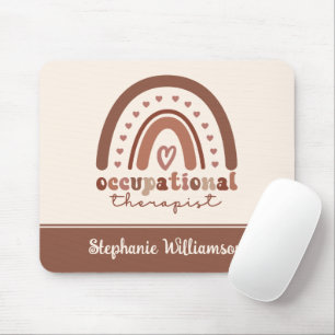 Custom Boho Rainbow OT Berufs-Therapeut Mousepad
