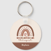 Custom Boho Rainbow OT Berufs-Therapeut Schlüsselanhänger (Vorderseite)