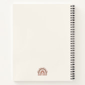 Custom Boho Social Worker Appreciation Abschluss Notizblock (Rückseite)