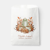 Custom Boho Terracotta Blumenstrauß Teezeremonie P Geschenktütchen (Vorderseite)