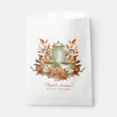 Custom Boho Terracotta Floral Tee Gastgeschenk Geschenktütchen (Vorderseite)