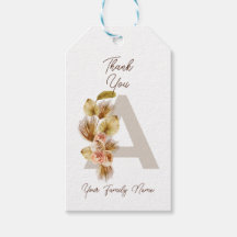 Custom Boho Vielen Dank Tags - Rustikales Geschenk