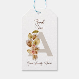 Custom Boho Vielen Dank Tags - Rustikales Geschenk Geschenkanhänger