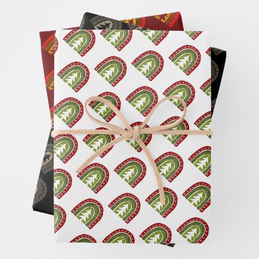 Custom Boho Weihnachtsbaum Packpapier Blatt (Beispiel)